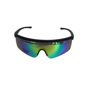 Kreedom Sports Sunglasses Green Blue Gradient Lens Black Frame UV Protection NEW